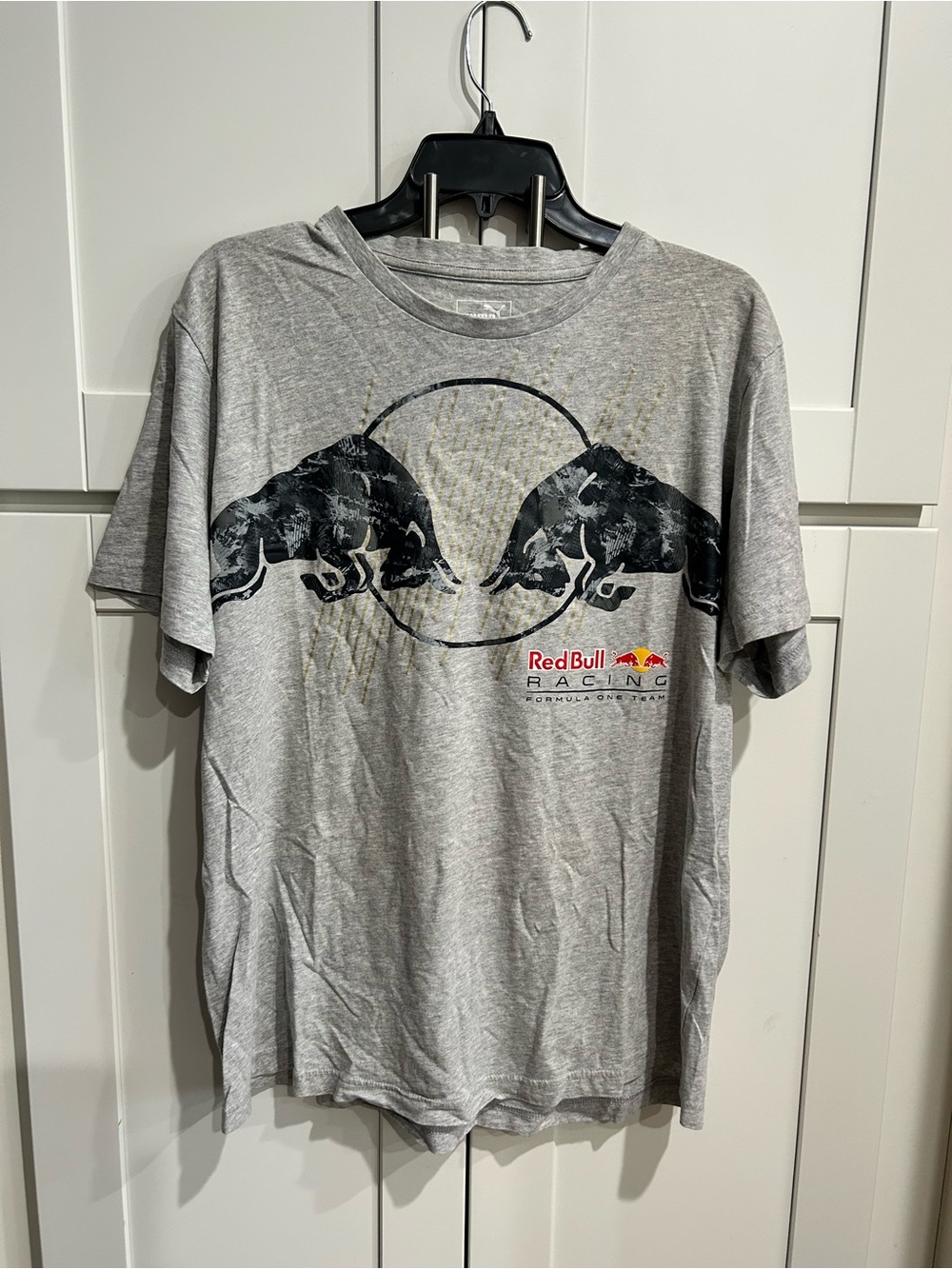 Red Bull Racing Men's Grey Graphic Tee